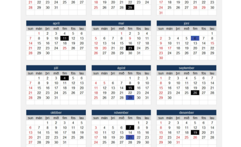 Sorphirðudagatal Skagabyggðar