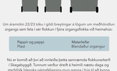 Innleiðing á flokkunarkerfi heimilisúrgangs